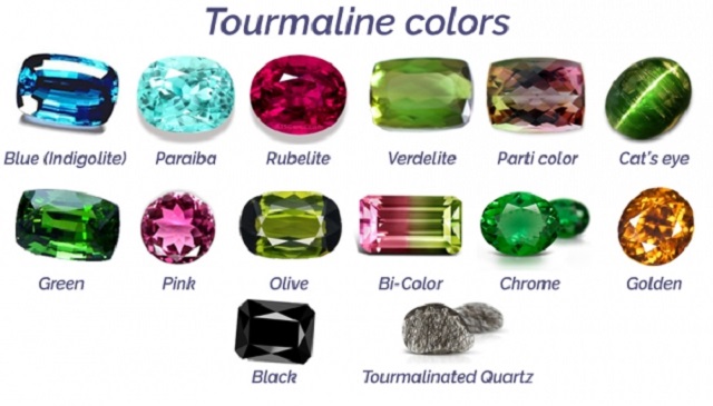 các mẫu đá tourmaline