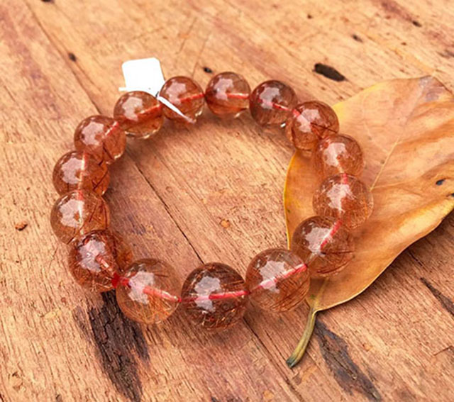 Vòng tay thạch anh tóc đỏ