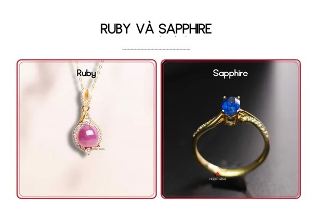 Ruby và đá Sapphire