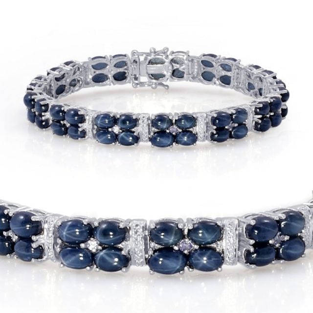 Mẫu vòng tay đá Sapphire mang vẻ đẹp quý phái