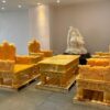 Nghệ Thuật trong Thiết Kế Nội Thất củ bàn ghế ngọc quý onyx vàng